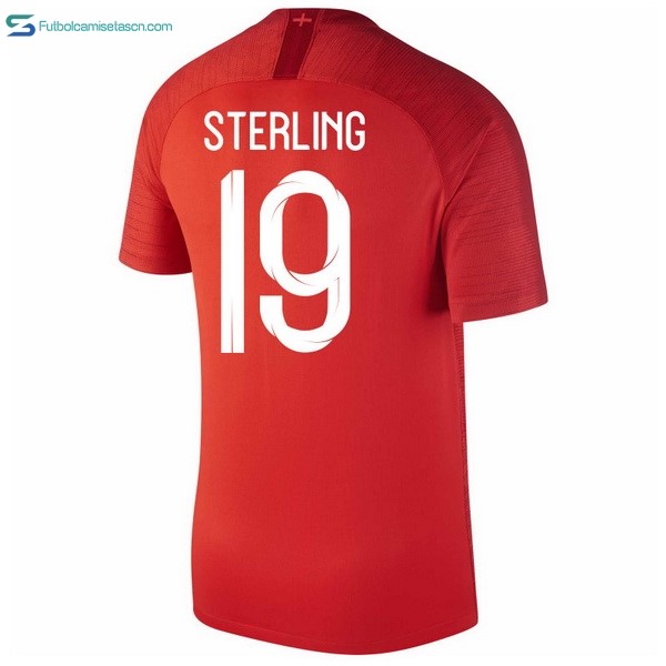 Camiseta Inglaterra 2ª Sterling 2018 Rojo